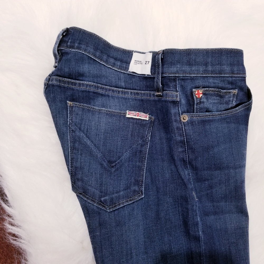 Hudson mid rise collete skinny jeans